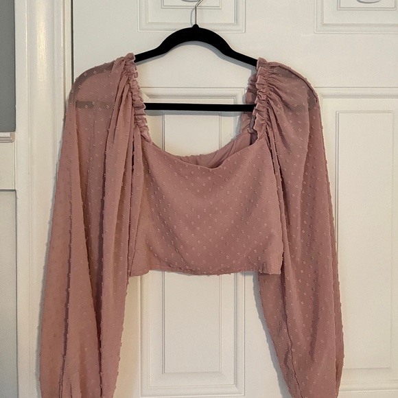 Long sleeve crop top - Picture 2 of 2